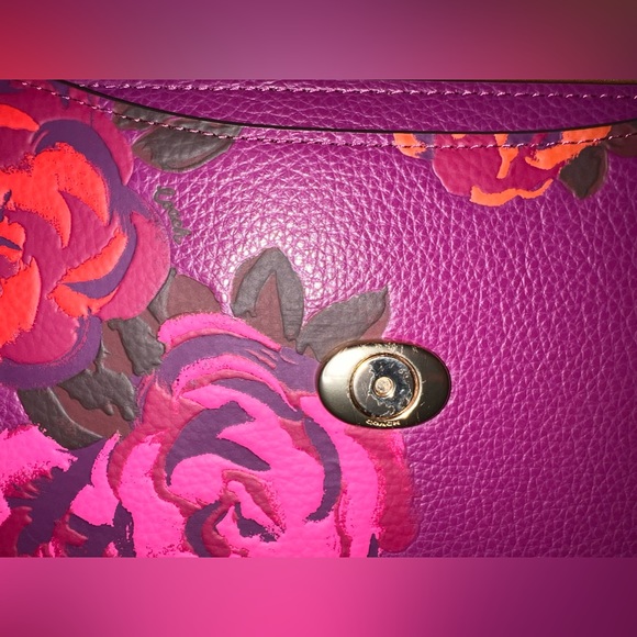 COACH Morgan Shoulder Bag With Jumbo Floral Print - Picture 9 of 12